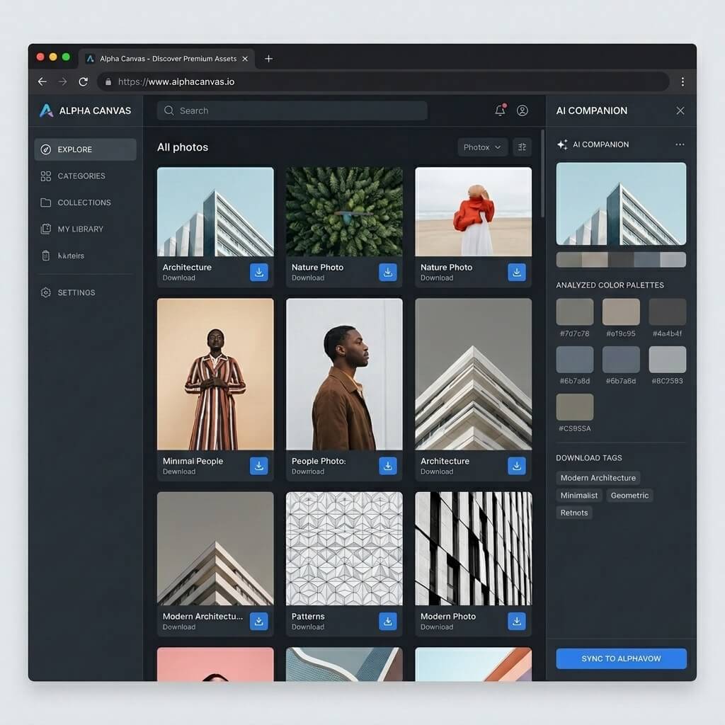 AlphaVow browser Interface